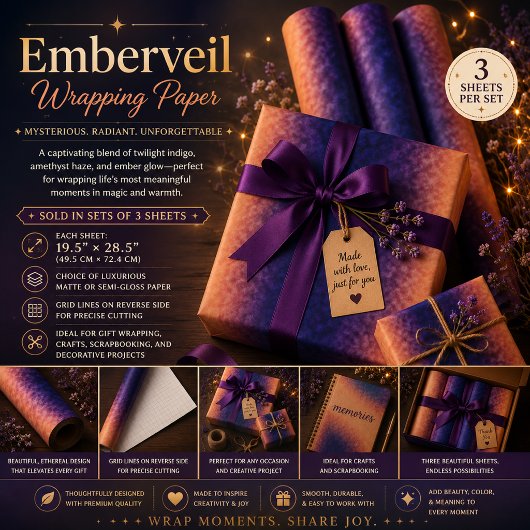 Feuille De Papier Cadeau Emberveil