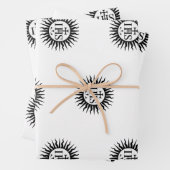 Feuille De Papier Cadeau Emblème de la Société de Jésus (En situation)