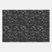 Feuille De Papier Cadeau Embossed Shades of Black (Devant)