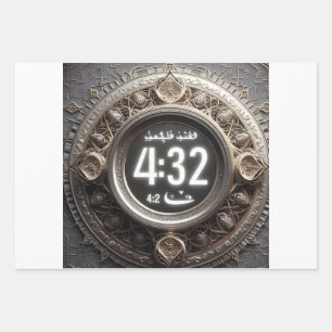 Feuille De Papier Cadeau Embrasser le jeûne, l'Iftar, la sueur et le reflet