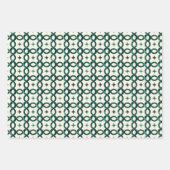 Feuille De Papier Cadeau Emerald Interlocking Circles Gift Wrap A Refined (Devant)