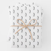 Feuille De Papier Cadeau empereur de pingouin (En situation)