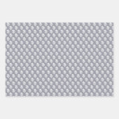 Feuille De Papier Cadeau Empreinte bleue inspirée (Devant)