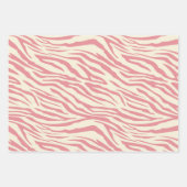 Feuille De Papier Cadeau Empreinte de léopard animal Blush Pink Safari (Devant 2)