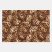 Feuille De Papier Cadeau Empreinte de léopard Brown chic (Devant 2)