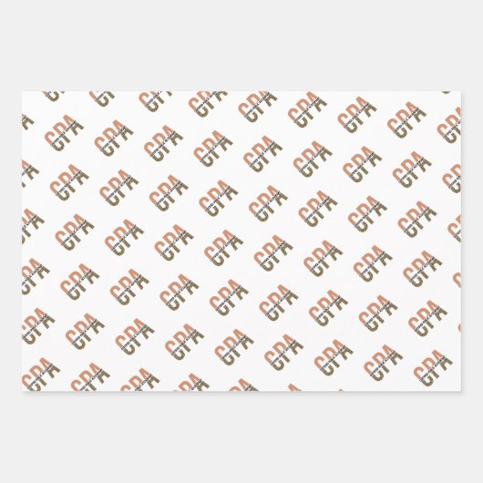 Feuille De Papier Cadeau EMPREINTE DE LÉOPARD comptable agréé CPA (Devant 2)