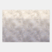 Feuille De Papier Cadeau Empreinte de léopard de l'ombre d'or Girly Mint (Devant 3)