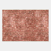 Feuille De Papier Cadeau Empreinte de léopard Glam Gold Red Parties scintil (Devant 2)