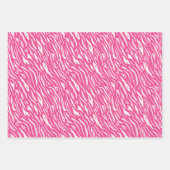 Feuille De Papier Cadeau Empreinte de léopard rose et or (Devant 2)