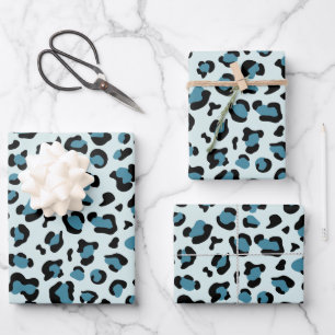 Feuille De Papier Cadeau Empreinte de léopard, Spots de léopard, Leopard bl