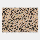 Feuille De Papier Cadeau Empreinte de léopard, Spots de léopard, Leopard Br (Devant 3)