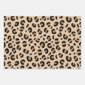 Feuille De Papier Cadeau Empreinte de léopard, Spots, Leopard Brown (Devant 3)