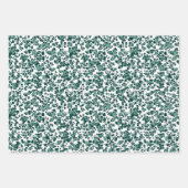 Feuille De Papier Cadeau Empreinte de léopard Turquoise moderne (Devant 2)