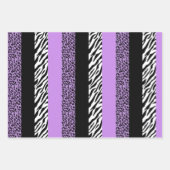 Feuille De Papier Cadeau Empreinte de léopard, Zebra Print, Poster de anima (Devant 2)