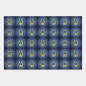 Feuille De Papier Cadeau Empreinte de patte (Devant 3)