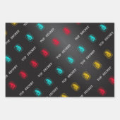 Feuille De Papier Cadeau Empreinte numérique secrète supérieure (Devant 2)