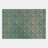 Feuille De Papier Cadeau Empreintes de léopard Ombre (Devant 3)