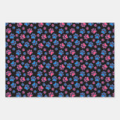 Feuille De Papier Cadeau Empreintes de pattes (Devant 2)