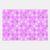 Feuille De Papier Cadeau Empreintes de pattes d'animaux de compagnie (Devant 3)