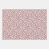 Feuille De Papier Cadeau En vichy mignon poigné Motif Ladybug (Devant 2)