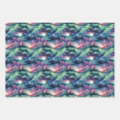 Feuille De Papier Cadeau Enchanted Aurora Wonderland : Design hivernal (Devant 2)