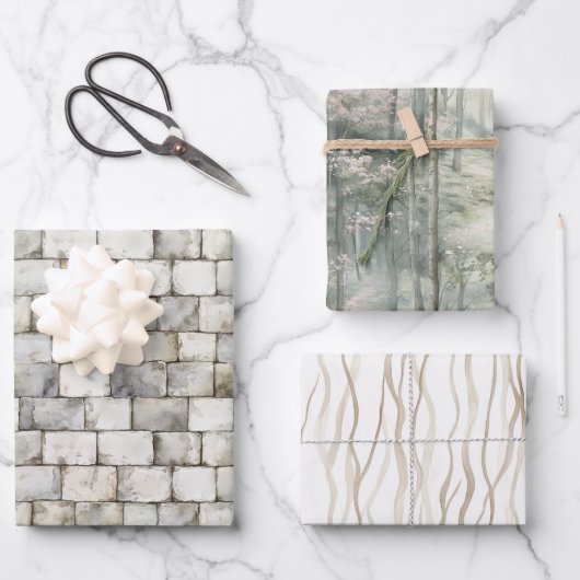 Feuille De Papier Cadeau Enchanted Dream Bricks Birthday (Recto)