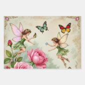 Feuille De Papier Cadeau Enchanted Flroral Fairies Garden (Devant)