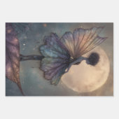 Feuille De Papier Cadeau Enchanted Moonlight Fairy Watercolor Fantasy (Devant)