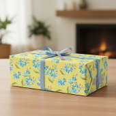 Feuille De Papier Cadeau Enchanter Forget-Me-Nots Cadeau Wrap Trio
