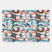 Feuille De Papier Cadeau Enfants dormant sommeil sommeil sommeil dormir pyj (Devant 3)