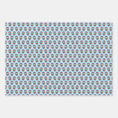 Feuille De Papier Cadeau Enfants Jouer des pingouins Noël (Devant 3)