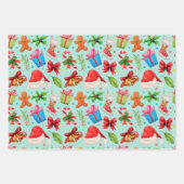 Feuille De Papier Cadeau Enfants Noël (Devant)