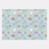 Feuille De Papier Cadeau Enfants Pâques Amusants (Devant 3)