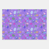 Feuille De Papier Cadeau Enfants Pâques Amusants (Devant)