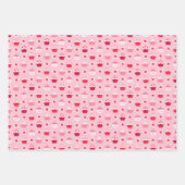 Feuille De Papier Cadeau Enfants Valentine's Day Heart Cupcakes Galore (Devant)