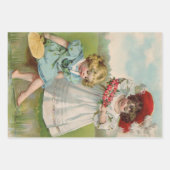 Feuille De Papier Cadeau Enfants victoriens (Devant 2)