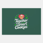Feuille De Papier Cadeau Enseignant De Noël Des Cookies Intelligents Vie De (Devant)