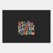 Feuille De Papier Cadeau Enseignant Retour à l'école maternelle (Devant)