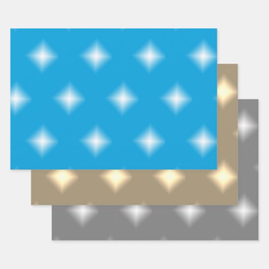 Feuille De Papier Cadeau Ensemble cadeau - Étoiles de Noël (Lot)