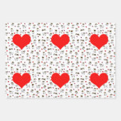 Feuille De Papier Cadeau Ensemble cadeau Jack Russell Terrier Cartoon (Devant 3)