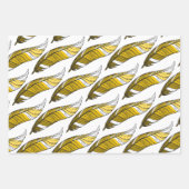 Feuille De Papier Cadeau Ensemble cadeau - Plumes (Devant)