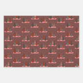 Feuille De Papier Cadeau Ensemble cadeau pour enfants d'hiver (Devant 3)