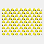 Feuille De Papier Cadeau Ensemble cadeau - Silhouette de colibri (Devant 3)