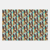 Feuille De Papier Cadeau Ensemble d'art pour chiens (Devant 3)