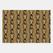 Feuille De Papier Cadeau Ensemble d'art pour chiens (Devant 2)