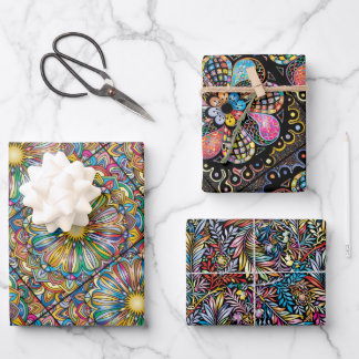 Feuille De Papier Cadeau Ensemble de 3