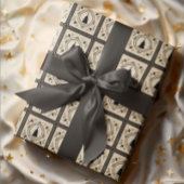 Feuille De Papier Cadeau Ensemble de 3 documents d'enveloppement de Noël de