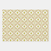 Feuille De Papier Cadeau Ensemble de 3 modèles arabes (Devant 3)