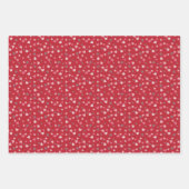 Feuille De Papier Cadeau Ensemble de 3 motifs tulipes roses (Devant 2)