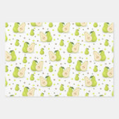 Feuille De Papier Cadeau Ensemble de 3 papiers d'emballage Ananas Grenade P (Devant 3)